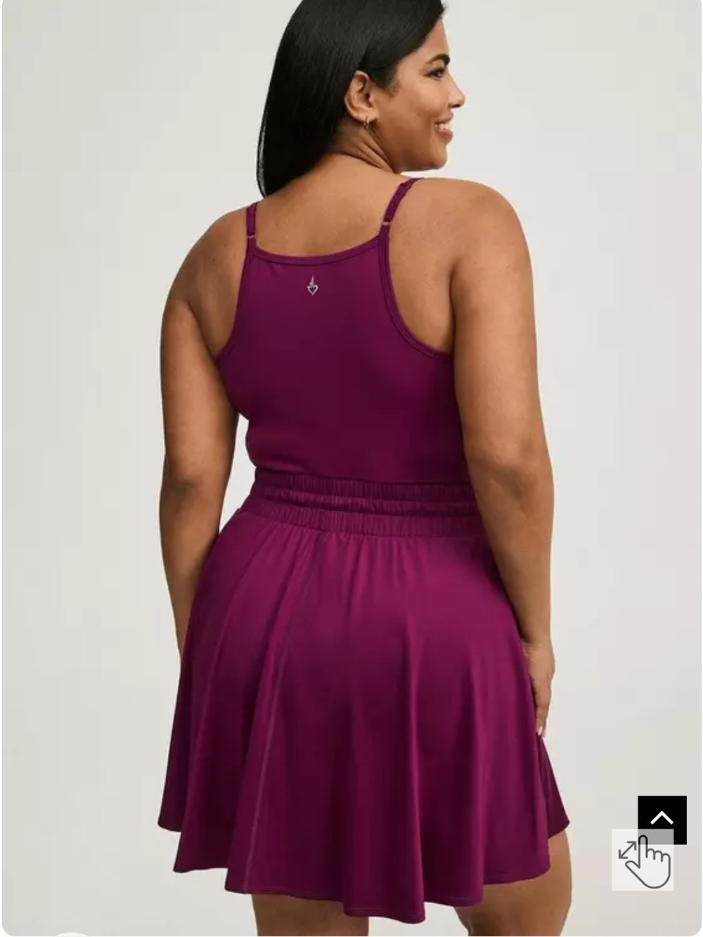 Performance Core Mini 2Fer Active Dress With Bike Shorts By TORRID - Picture 4 of 6